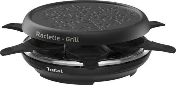 Tefal RE12A810 Neo Deco Raclette 2en1, Raclette Device + Grill 6 People, Non -Stick, zonder PBA, gemaakt in Frankrijk (3168430334380)