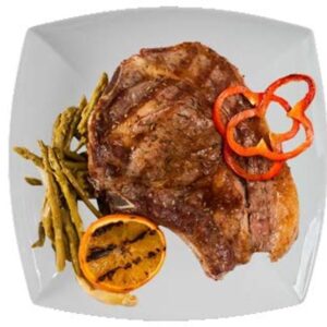 2-delige set Gourmet Steak- en Pastaborden XXL - 29 x 29 cm - Wit Hard Porselein (6153620363360)