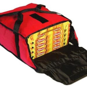 Gi Metal 5-zits pizza koeltas in polyester, zwart en rood, cm 33, polyester, veelkleurig, Meerkleurig, Cm 33, Modern design (9101007835686)