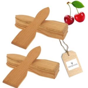Gourmet Spatelset van 8 Stuks van Hoogwaardig Kersenhout, 13 cm - Geschikt voor Gecoate Pannen, Hittebestendige Accessoires (9101004009417)