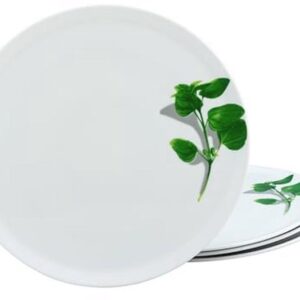 Porcelain Pizza Plates Set - 4-Piece Dinnerware, 33 cm, Dishwasher & Microwave Safe, Made in Europe (9101008355343)