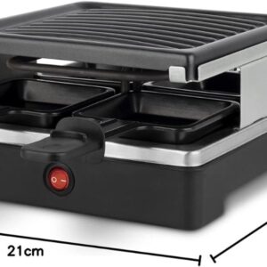 RVV® Gourmetstel 4 personen - Gourmetstellen - Gourmet - Zwart - 22cm x 22cm x 12cm (6153304766791)