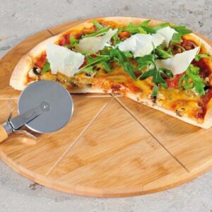 Set van 3 bamboe pizzaborden 32 cm - milieuvriendelijk en duurzaam (9101044095159)