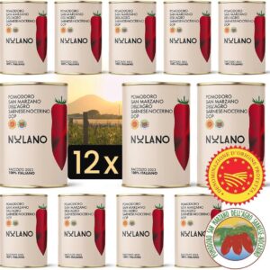 12x 400g San Marzano Tomaten in Blik - Authentieke Italiaanse Pizzatomaten (9101022325728)