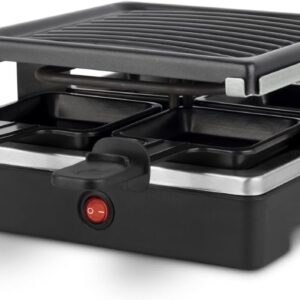 Aura® Gourmetstel 4 personen - Gourmetstellen - Gourmet - Zwart - 22cm x 22cm x 12cm (6153252917962)