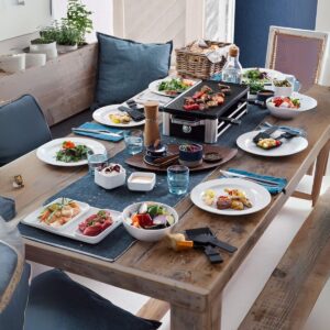 Aura® Gourmetstel - Gourmet - Gourmetplaat - Zwart - 58cm x 30cm x 20cm (6153252942926)