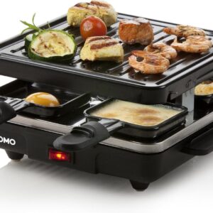 DOMO DO9147G Gourmetset 'Just us' - Raclette - Grill - 4 personen - PFAS-vrij - 600W (5411397017543)