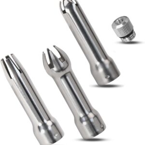 Set van 3 slagroomdispensers en roestvrijstalen spuitmonden voor room, crèmes en desserts (9101015519875)