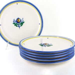 Set van 6 Handgemaakte Keramische Pizzaborden uit Sicilië (9101074386463)