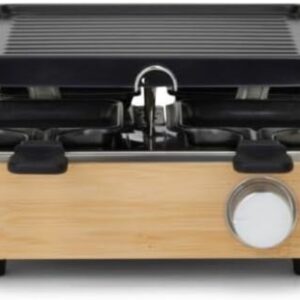 Florixa® Gourmetstel 4 personen - Gourmetstellen - Gourmet - Hout/Zwart‎ - 26cm x 25cm x 15cm (6153231486465)