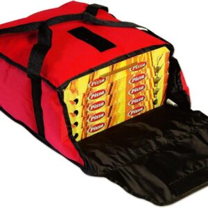 Gi Metal 5-zits pizza koeltas in polyester, zwart en rood, cm 33, polyester, veelkleurig, Meerkleurig, Cm 33, Modern design (9101140409904)