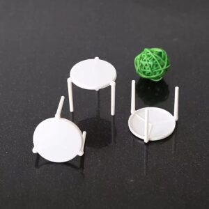 Pizzadekselsteun - Pizzakraam - Anti-Aanbaklaag / Voedselgeschikt PP - 100 Stuks - Voor Professioneel En Thuisgebruik Wit (8721458628937)