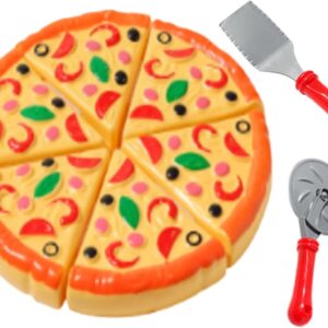 Pizzaset Kinderen - Speelgoed Keuken - Fantasie Spel - Realistische Ingrediënten - 21.8 x 16.6 x 3.3 cm (9101166177177)