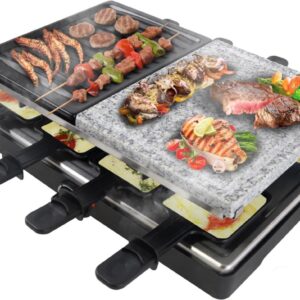 RWB® Gourmetstel 8 Personen - Gourmetstel 8 persoons - Gourmetstel - Zwart - 38 x 27 x 12 cm (6154434991916)