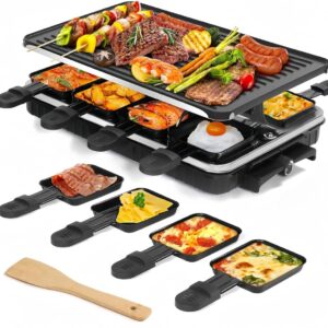 SAVI® Gourmetstel 8 personen - Gourmetstellen - Gourmet - Zwart - ‎26cm x 42cm x 12cm (6153246854815)