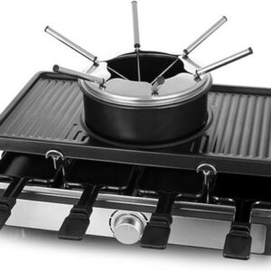 SAVI® Gourmetstel - Gourmet - Gourmetplaat - Zwart - ‎44cm x 27cm x 17cm (6153246872840)