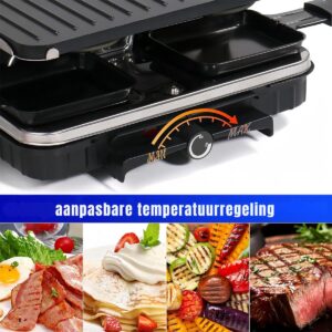 SVN® Gourmetstel 8 personen - Gourmetstellen - Gourmet - Zwart - ‎26cmx 42cmx 12cm; 2.65 kg (6153245398303)