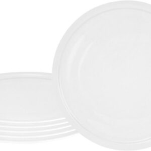 Set van 6 grote pizzaborden 30,5 cm - stevig porselein - magnetron- en vaatwasmachinebestendig (9101107112786)