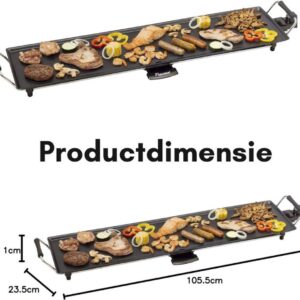 Thuys - Bakplaat xxl - Grillplaten - Gourmetstel 24 x 106 x 11cm - Zwart (8721322406654)