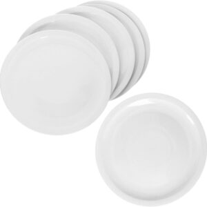 Witte pizzaborden 30,5 cm set van 6 porselein XL dienbladen voor pizza taart en bijgerechten (9101107303757)