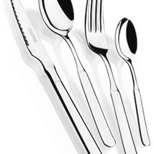 24-delig bestekset met steakmes, RVS 18/10, tijdloos design, hoogglans gepolijst, 6 personen (9101012922159)