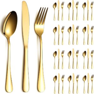 36-delige Gouden Bestekset voor 12 Personen - Perfect voor Feesten en Diner (8721316414085)