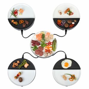 Bourgini Chef's Dinner Party Gourmetstel - 4 Personen - Bakplaat - PFAS-vrij - Vaatwasserbestendig (8719979270230)