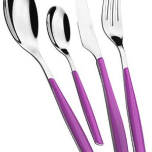 Glamour 24-delige bestekset van roestvrij staal met gekleurde handgrepen voor 6 personen (9101007205939)