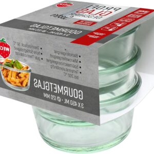 Gourmetglazen Set - Conserveren Potten - Zelfgemaakte Creaties - Hoogwaardig Glas - 450 ml - Transparant (9101175389172)