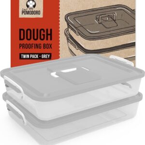 Grote Pizzadeeg Bak Set voor Rijzen in de Koelkast met Handvat (9101095476693)