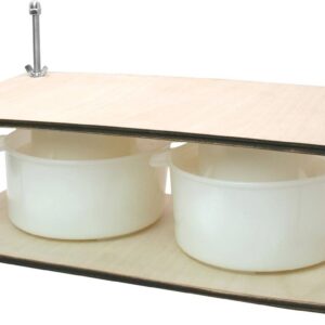Kaasmakerset met Houten Kaaspers en Kaasvormen voor Thuis (9101017550999)