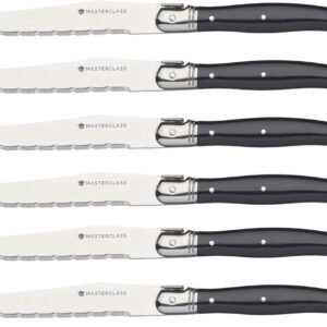 Luxe Roestvrijstalen Steakmessen Set van 6 - Perfect voor Bistro-Style Diners (9101015932803)