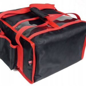 Pizza Bezorgtas 4x 40x40cm Zwart Nylon Magnetische Sluiting (5905186020123)