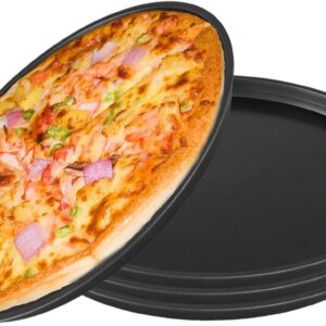 Pizzablikken Set - Bakplaten - Oven Bakken - Antiaanbaklaag - 29 cm Rond - Zwart (9101174858433)
