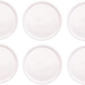Pizzaborden Set - Platte Borden - Pizza Serveren - Schokbestendig Porselein - Ø 31cm 6 Stuks - Wit (9101149336454)