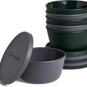 Professionele Stapelbare Siliconen Deegdozen voor Pizza (6 stuks) - Geschikt voor Oven en Vriezer (9101028753716)