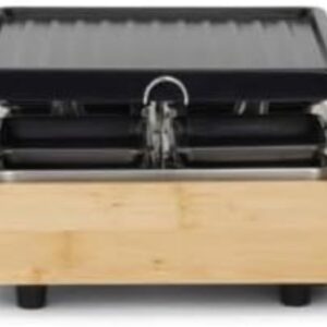 RONN® Gourmetstel 4 personen - Gourmetstellen - Gourmet - Zwart-‎ ‎26cm x 25cm x 15 cm; 2 kg (6155942040097)