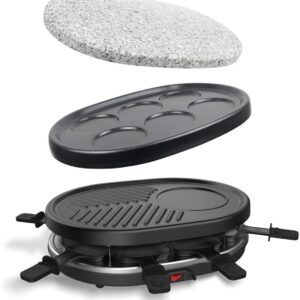 RONN® Gourmetstel 8 Personen - Gourmetstel - Gourmetstel 4 Personen - Zwart‎ - 35cm x 25cm x 12cm (6155942785721)