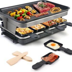 SAVI® Gourmetstel 8 personen - Gourmetstellen - Gourmet - Zwart - ‎28cm x 42cm x 16cm (6153246853801)