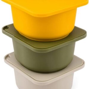 Set van 3 Flexibele Siliconen Bakvormen voor Pizzadeeg met Deksel (9101079084029)