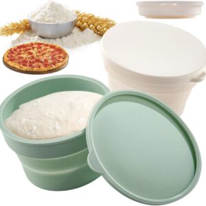 Silicone Pizza Dough Box Set - 2 Piece Non-Stick Collapsible Pizza Ball Container (9101018413088)