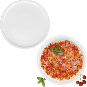 XXL Pizzabord 33,5 cm Wit Porselein Set - Hoogste Kwaliteit & Duurzaam (9101149141249)
