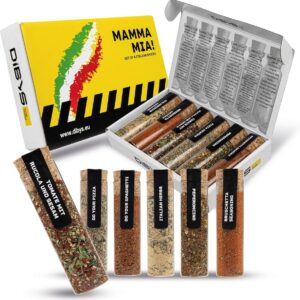 Authentieke Italiaanse Kruiden Cadeau-Box | 6 Kruidensets met Recepten voor Kookliefhebbers (9101047302650)