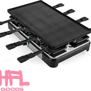 HFL Goods Gourmetstel - Gourmetset Voor 8 Personen - Racelette - Grill - Teppanyaki (8721246270089)