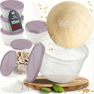 Pizzaballendoos 10 Stuks met Deksel - Voedselveilige Ingrediëntencontainer voor Fermentatie en Opslag (9101142010948)